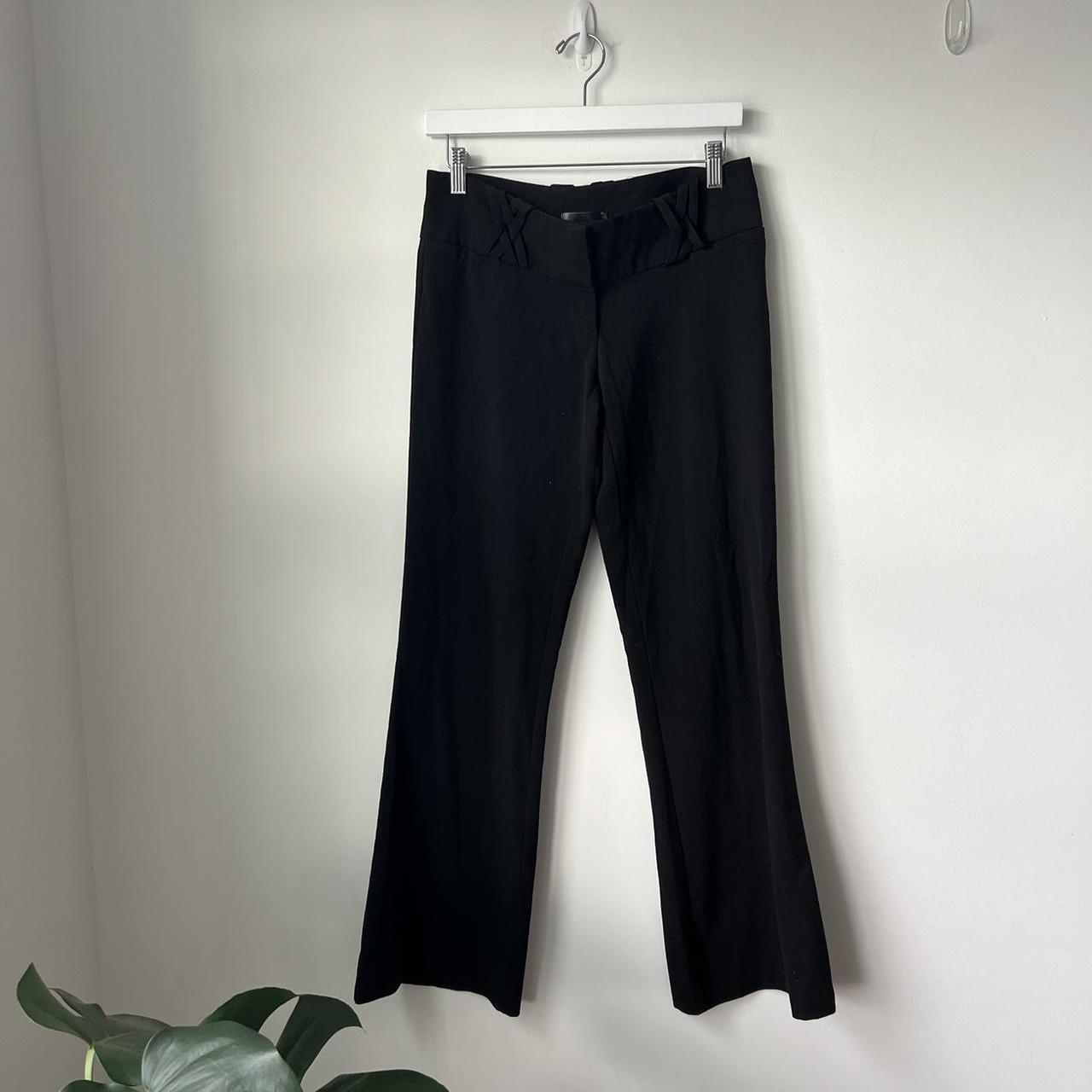 Black dress pants super cute and low rise - Depop