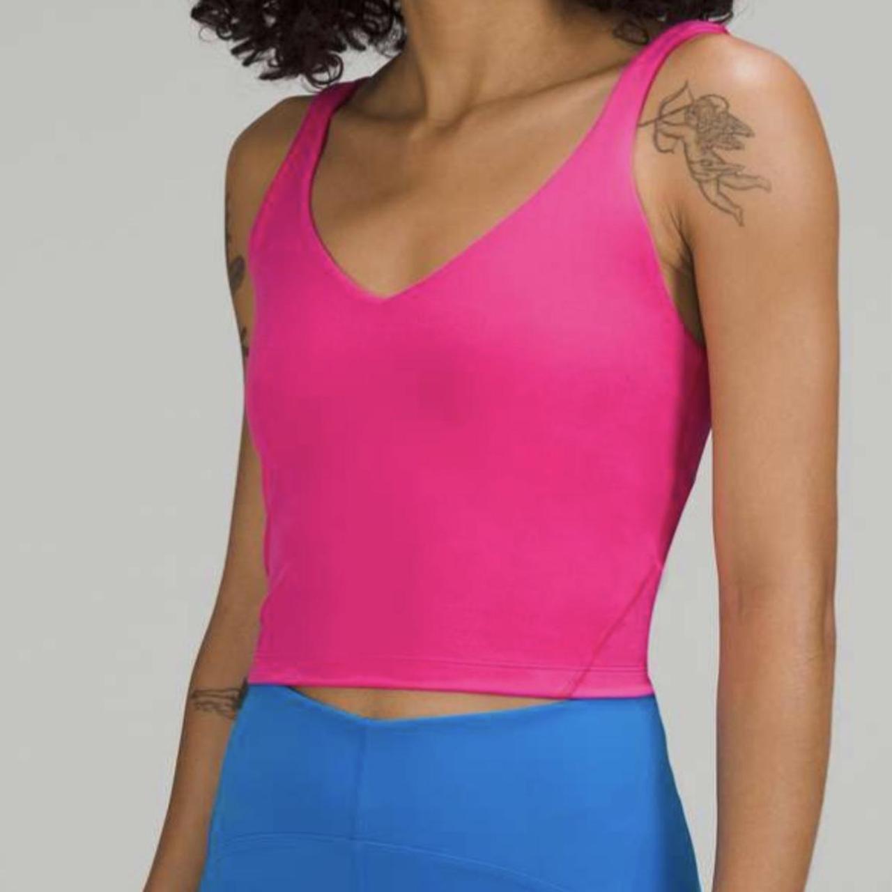 Shiny Bodycon Sonic Pink Align Tank With Zipper And Transparent