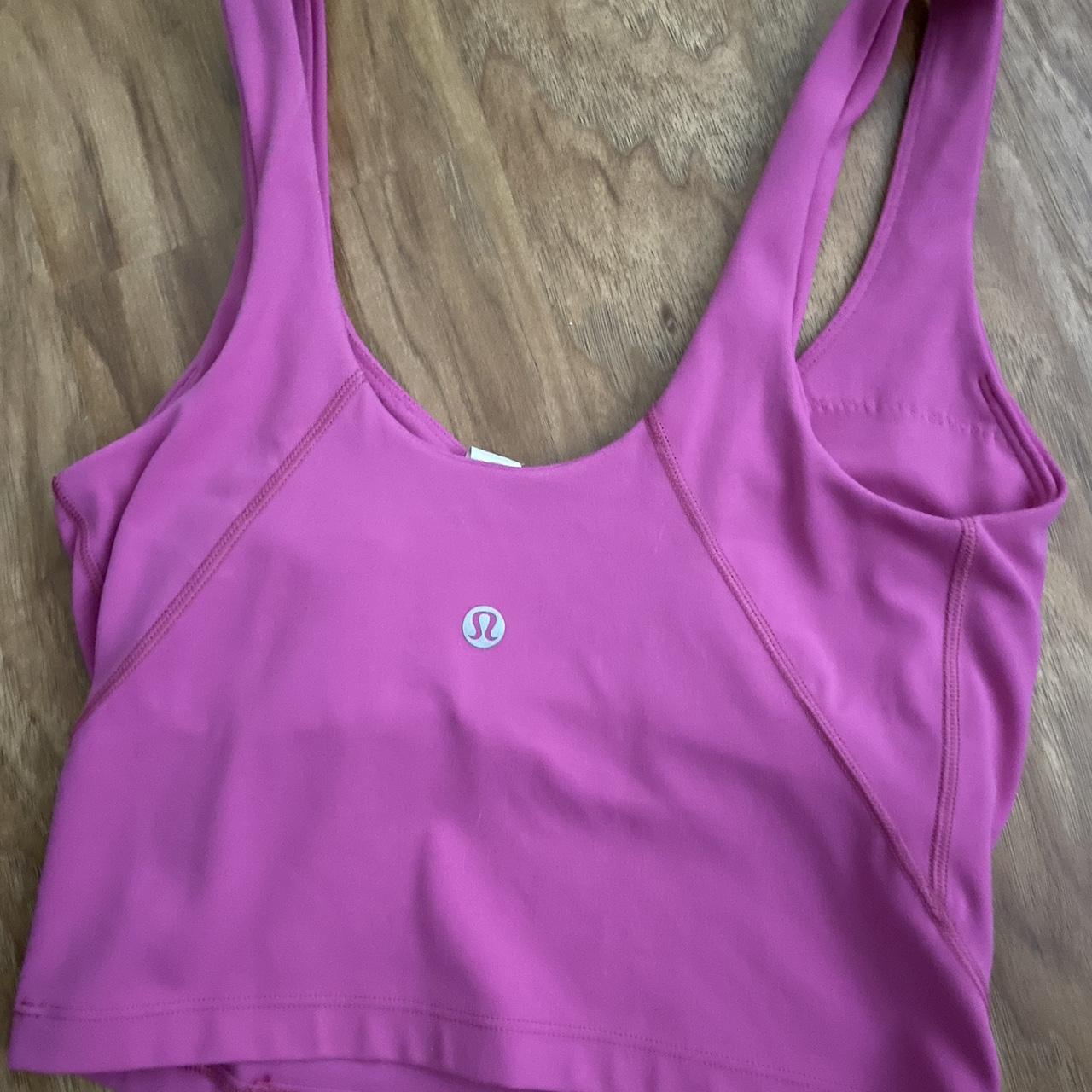 Sonic pink align tank size 4 TRADES ONLY! do not - Depop