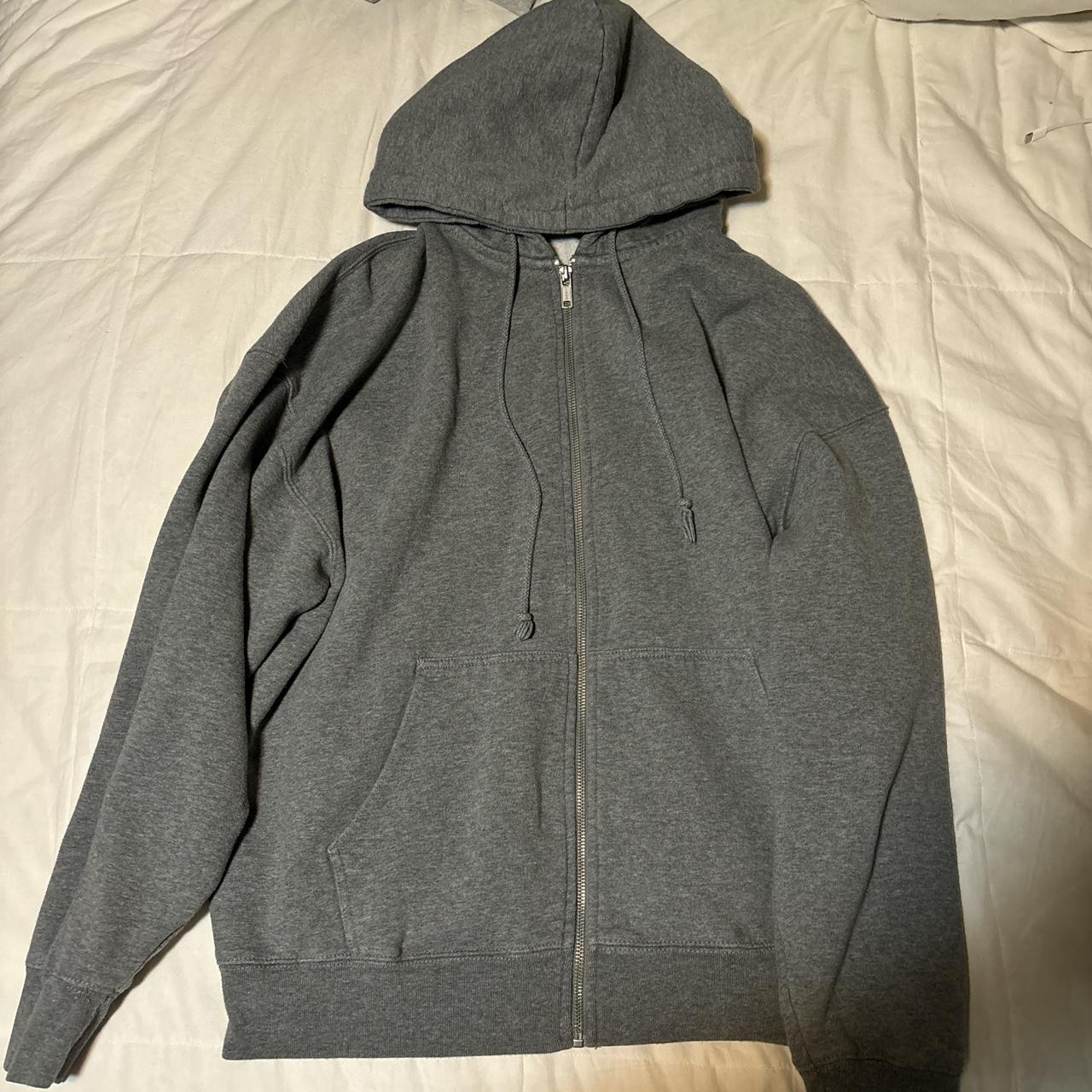 Brandy Melville Heather Grey Oversized Christy... - Depop