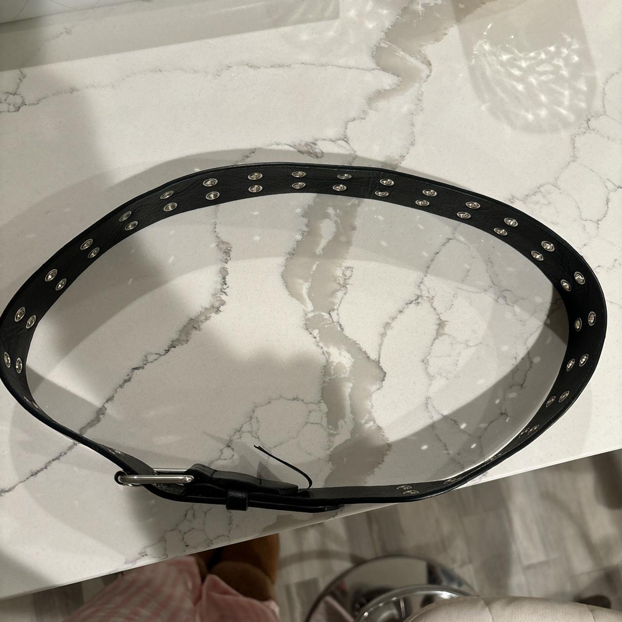 brandy melville black grommet belt Depop