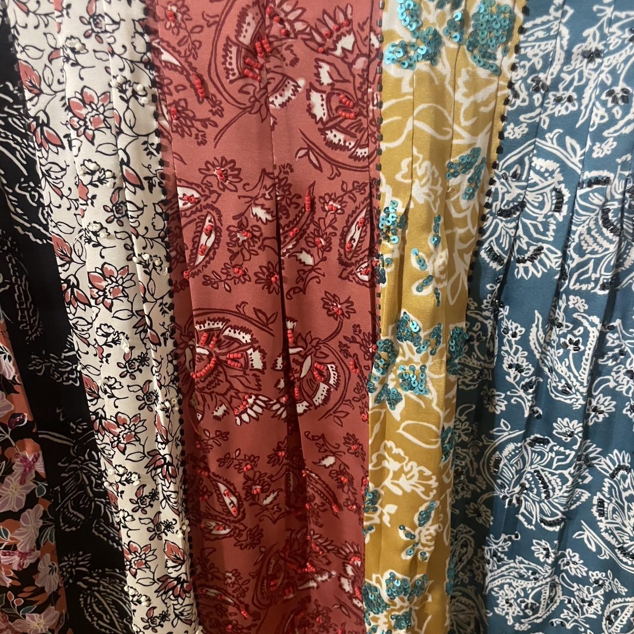 Women's Blouse - Multi - XS – Vibrant patchwork b… - image 4