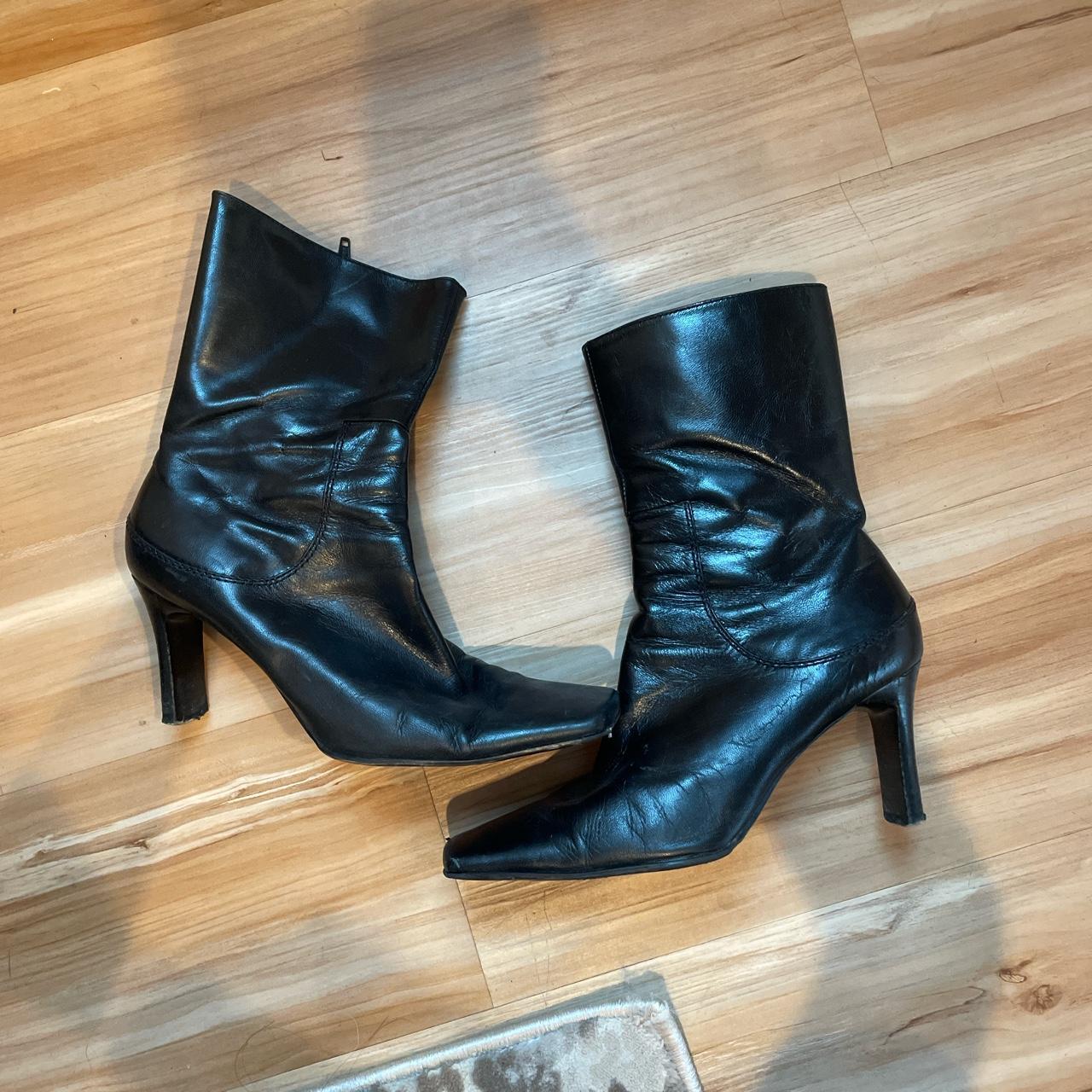 Nine West Women's Black Boots | Depop