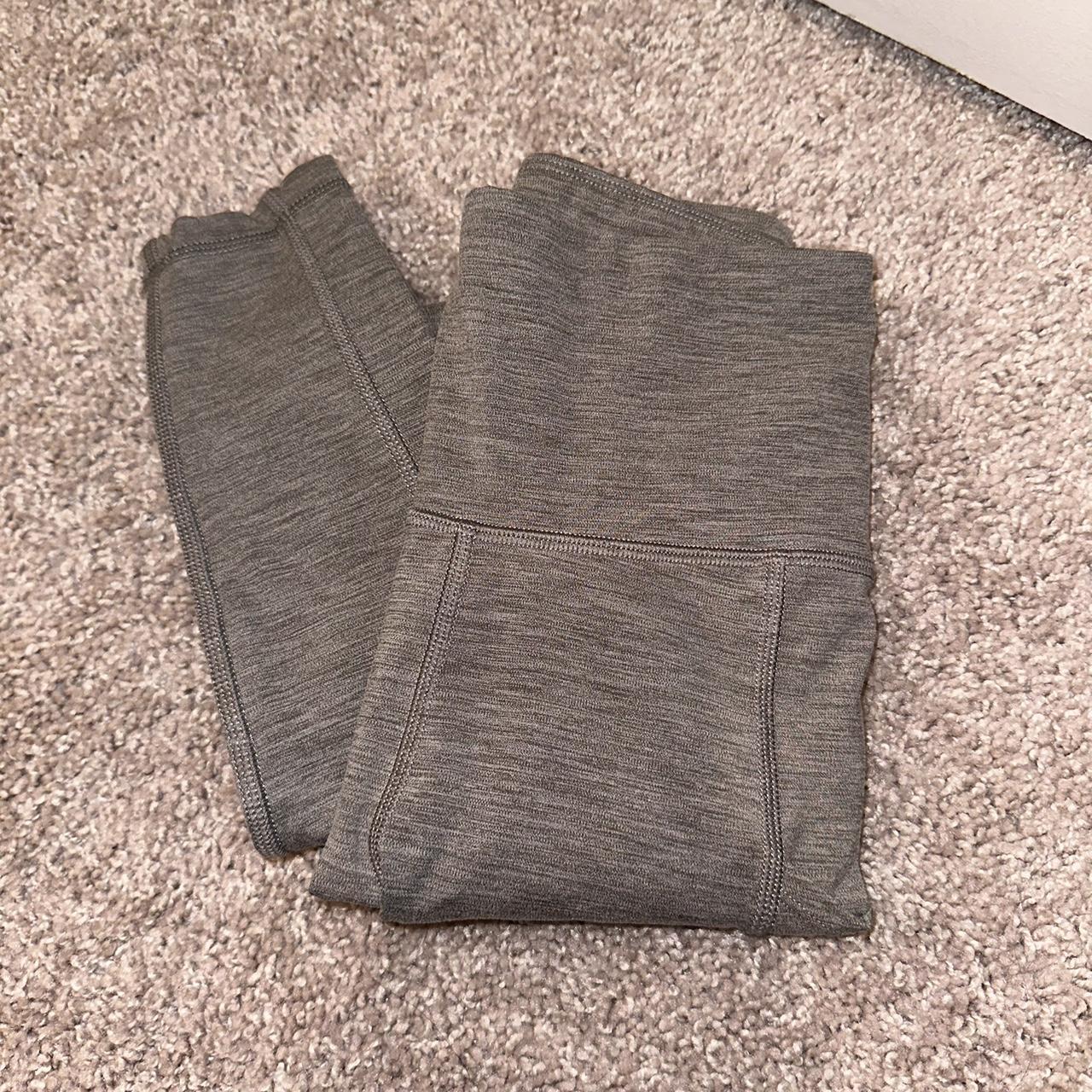 Grey american eagle leggings with side pockets - Depop