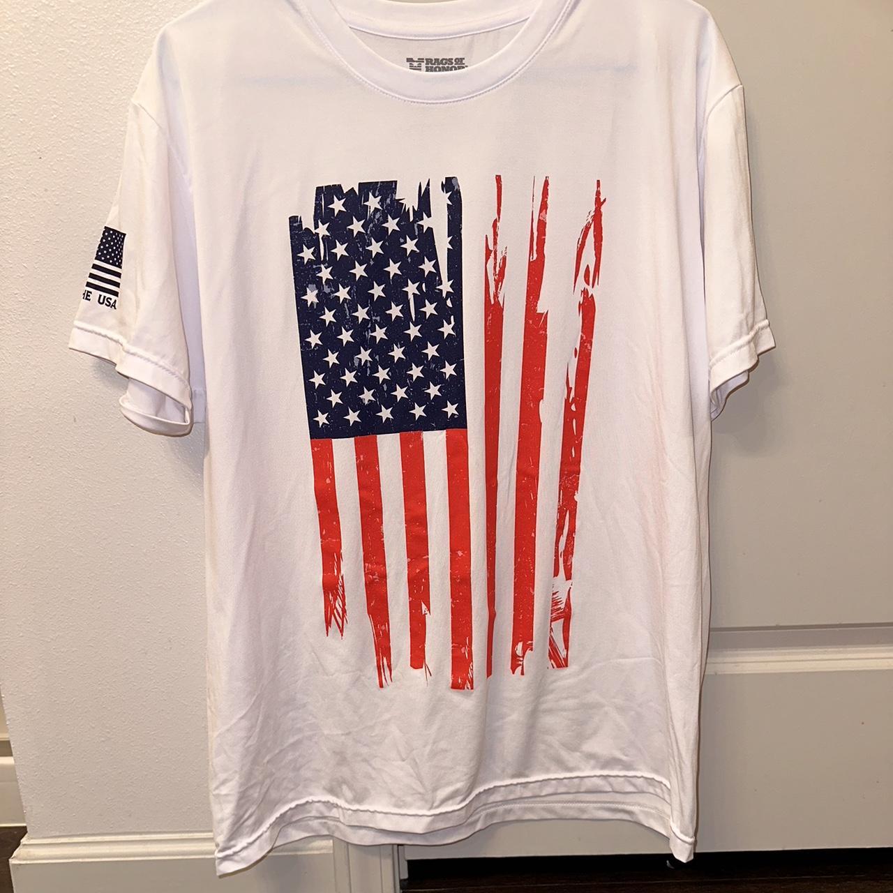 American flag lightweight shirt - Depop