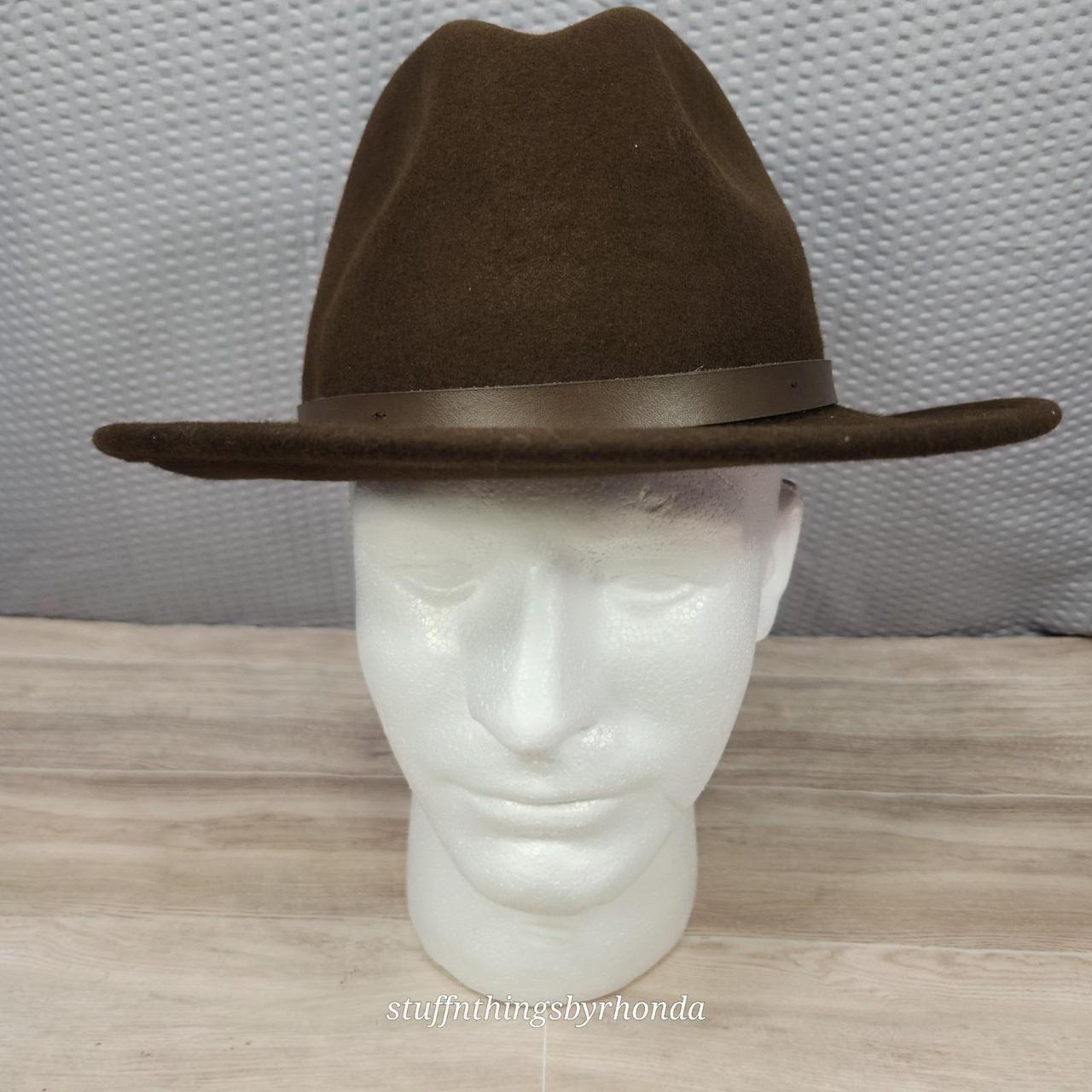 Scala Men's Hat - Brown – Scala 100% Wool Outback… - image 3