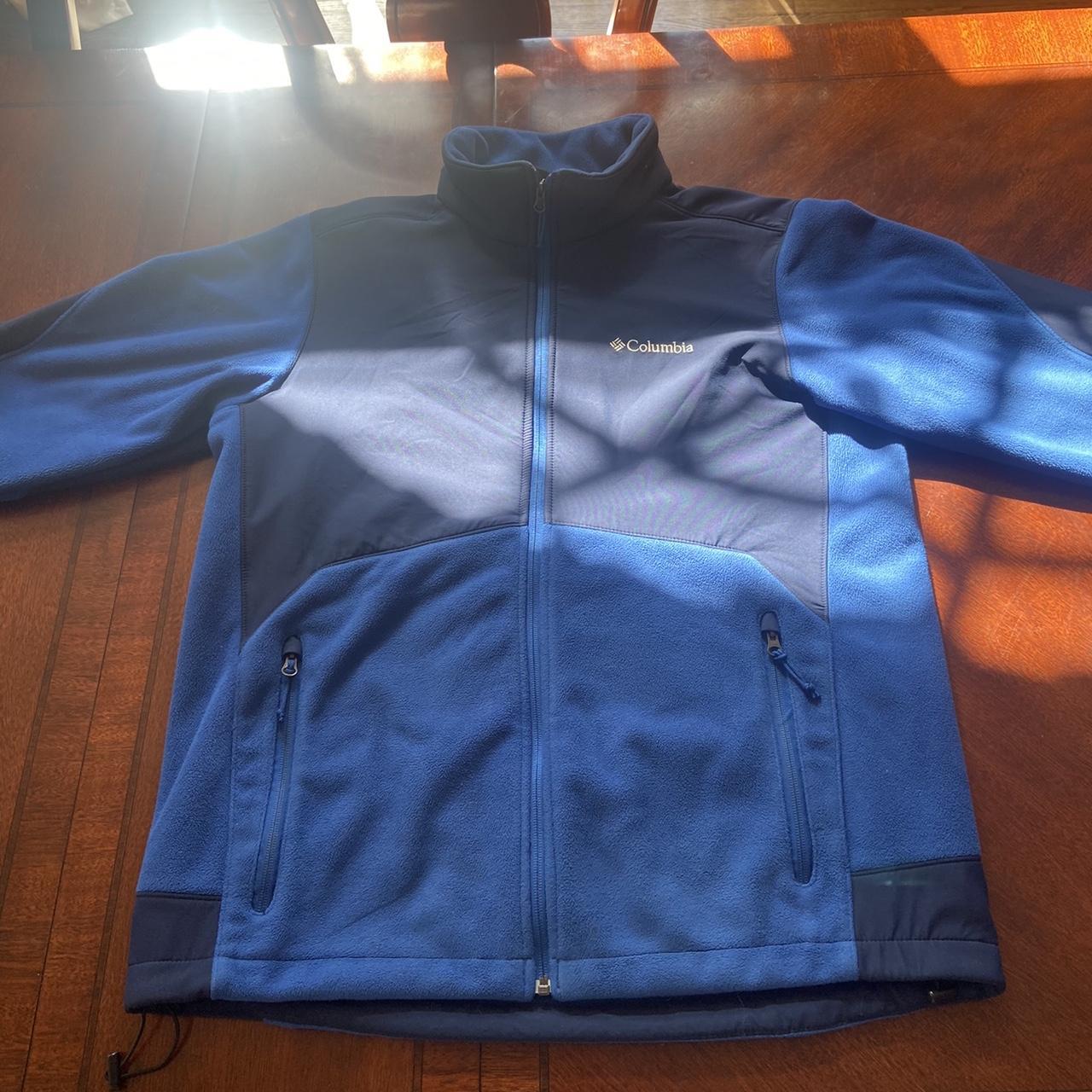Vintage Blue Mens Columbia Jacket Warm Thick... Depop