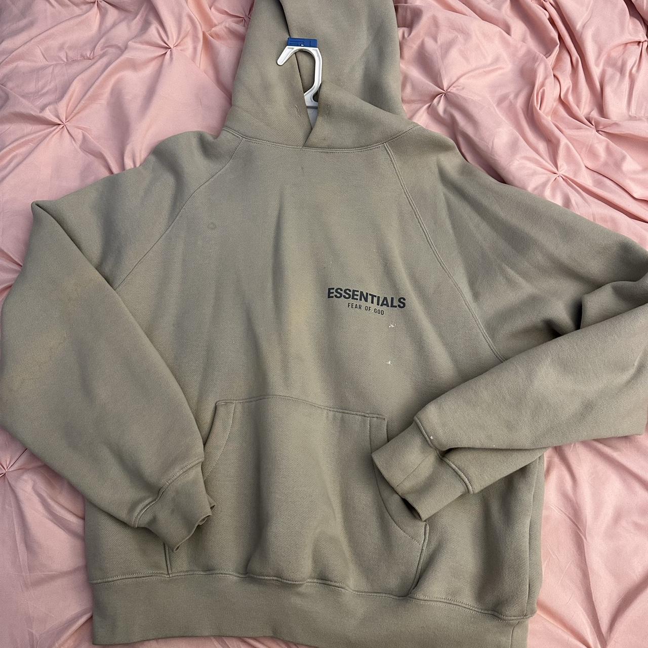 Essentials hoodie size xs. Decent condition, runs... - Depop