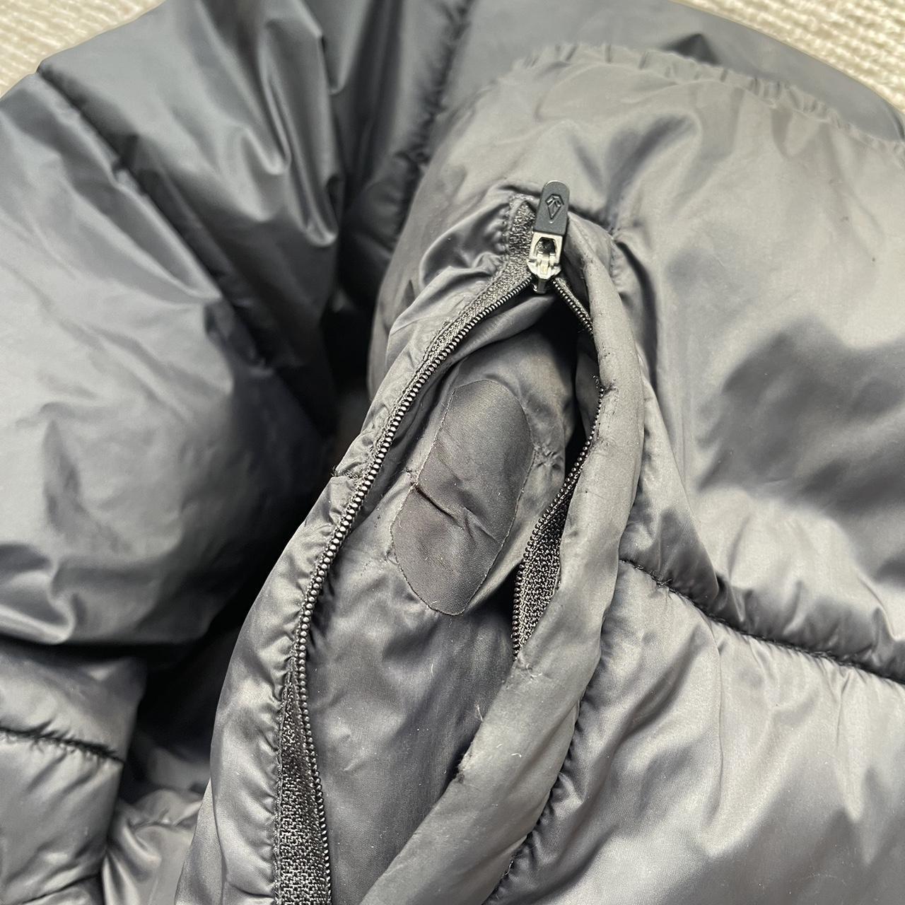 reversible puffer jacket black size Large.... Depop