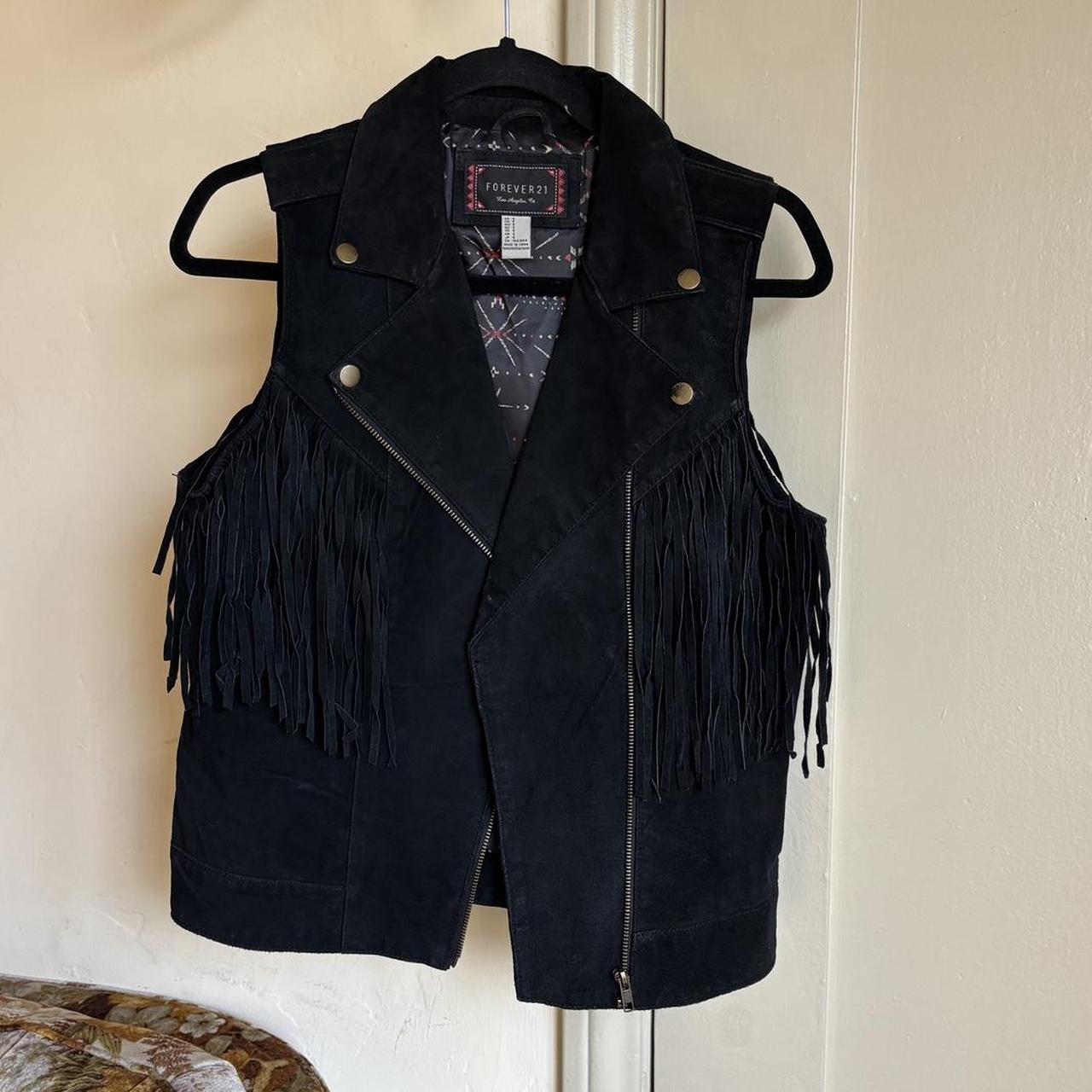 Fringe vest forever 21 best sale