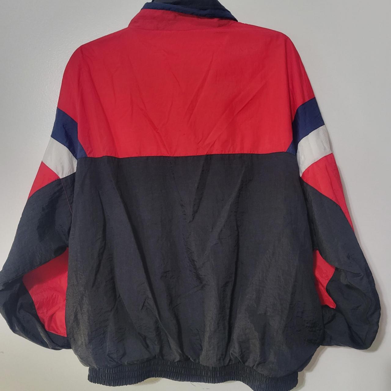 90's Color Block Lined Windbreaker LARGE Jacket |... - Depop