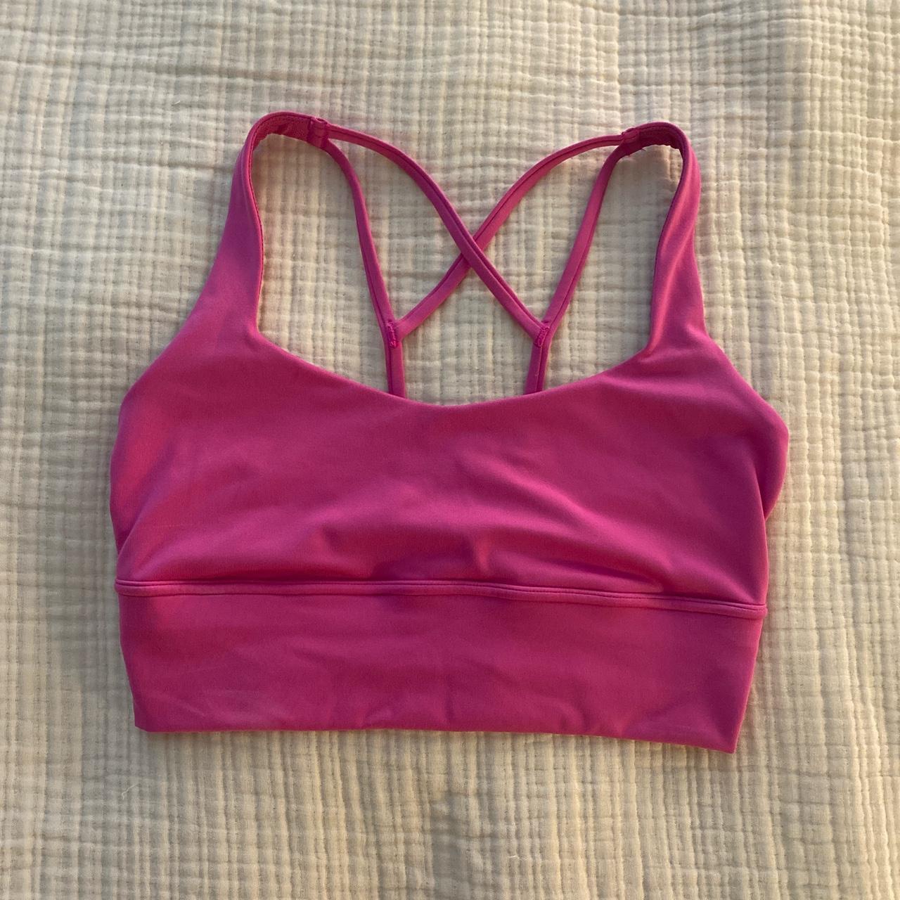 Never worn pink sports bra - Depop