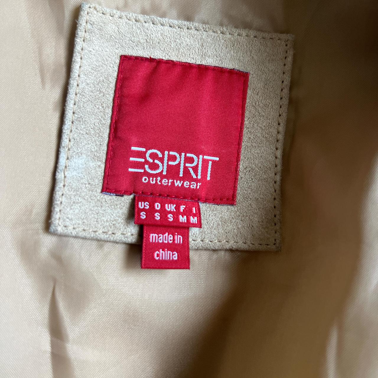 Esprit Women's Leather Jacket - Tan/Cream - S – C… - image 4