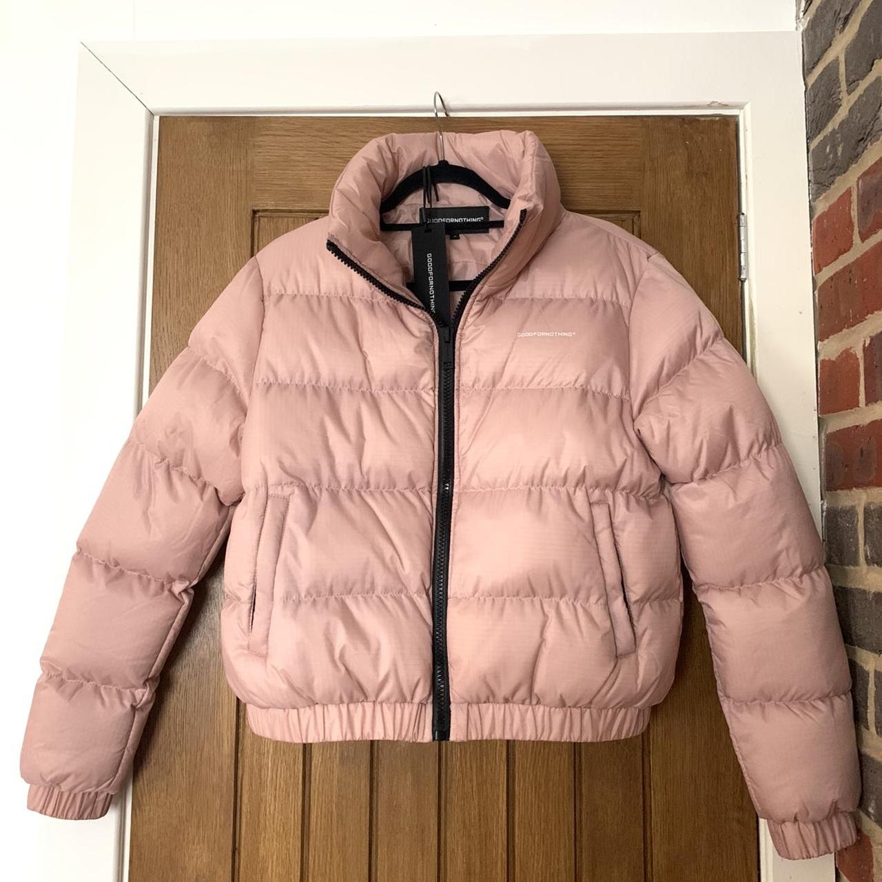 Good For Nothing Puffer Jacket Nude Pink size