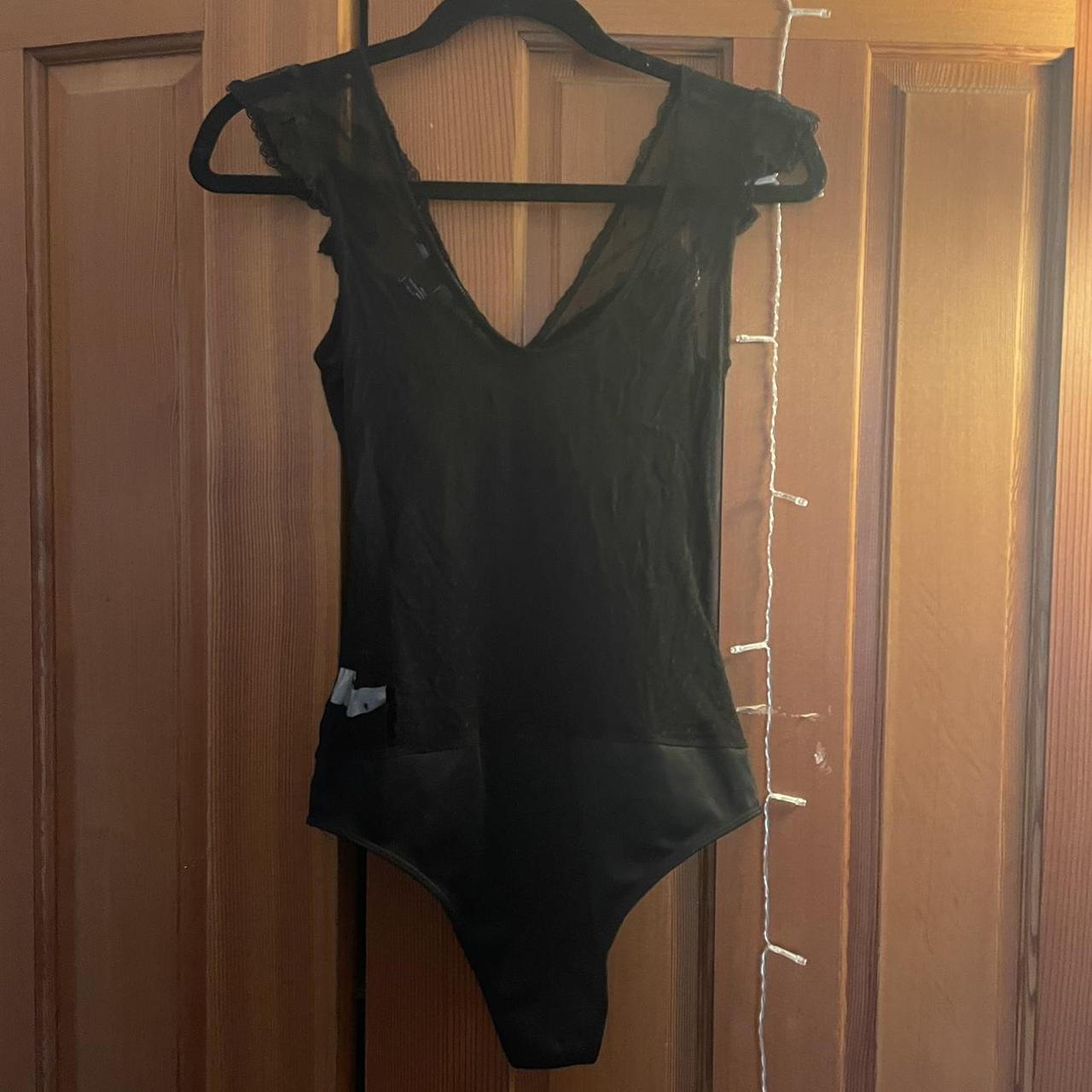 Forever 21 Women's Black Bodysuit Depop