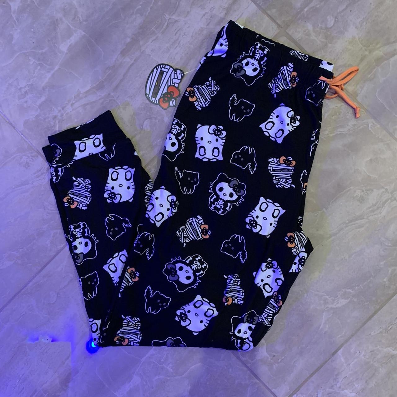 hello kitty halloween pajama pants sleep pants size... - Depop