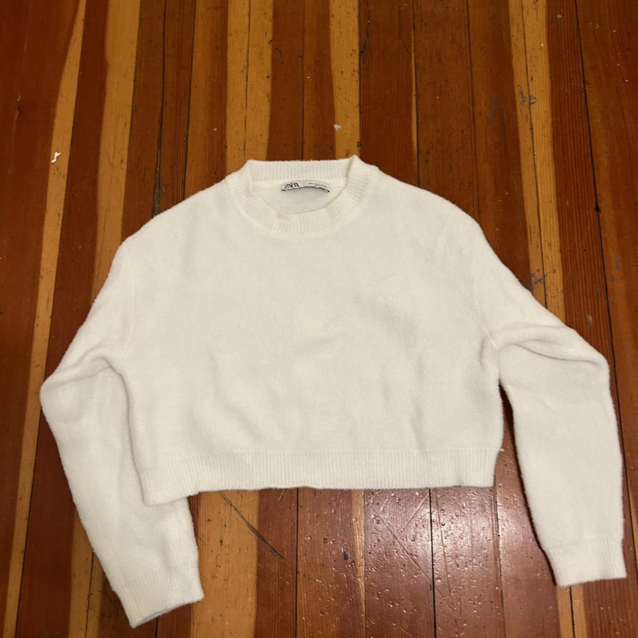 Zara Women's White Jumper Depop