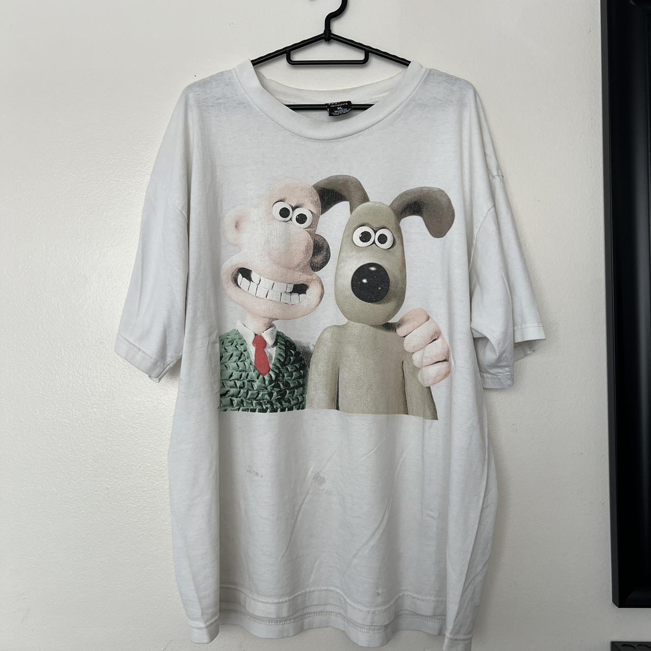 Vintage 1990s Wallace Gromit Cartoon Movie Tee Depop