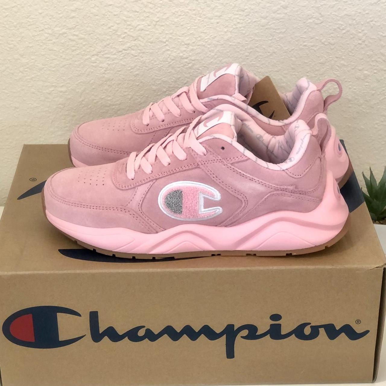 Champion Youth Sneakers Lace Up CMS10006Y Pink. Depop