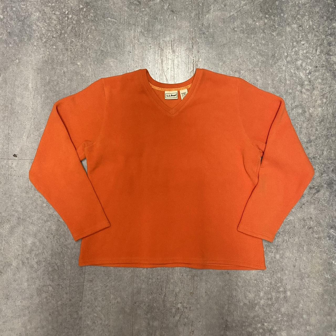 L.L.Bean Women's Orange Sweater Good condition! Dm... - Depop