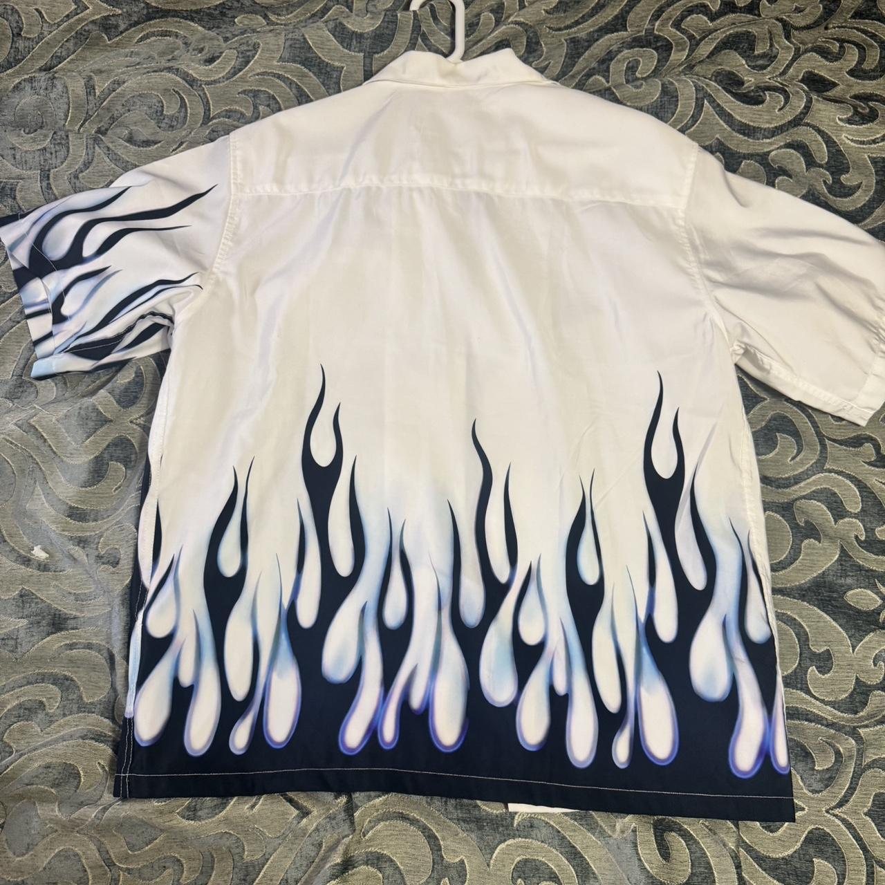Flamed Prada Milano Dress Shirt Depop