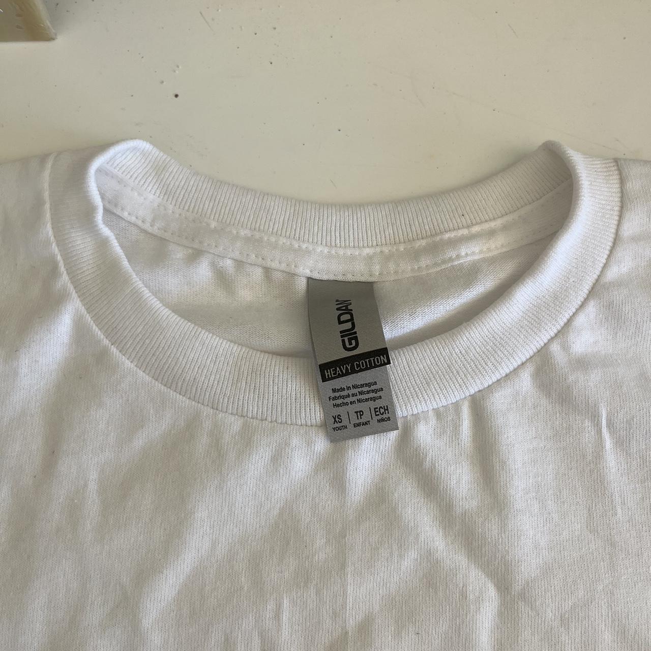 Small white t-shirt with hand painted Deftones album... - Depop