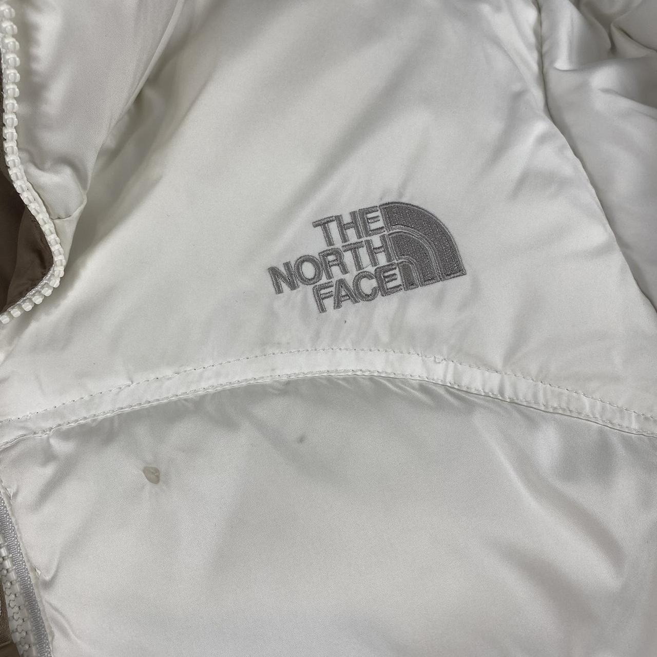 The North Face Women's White and Brown Jacket | Depop