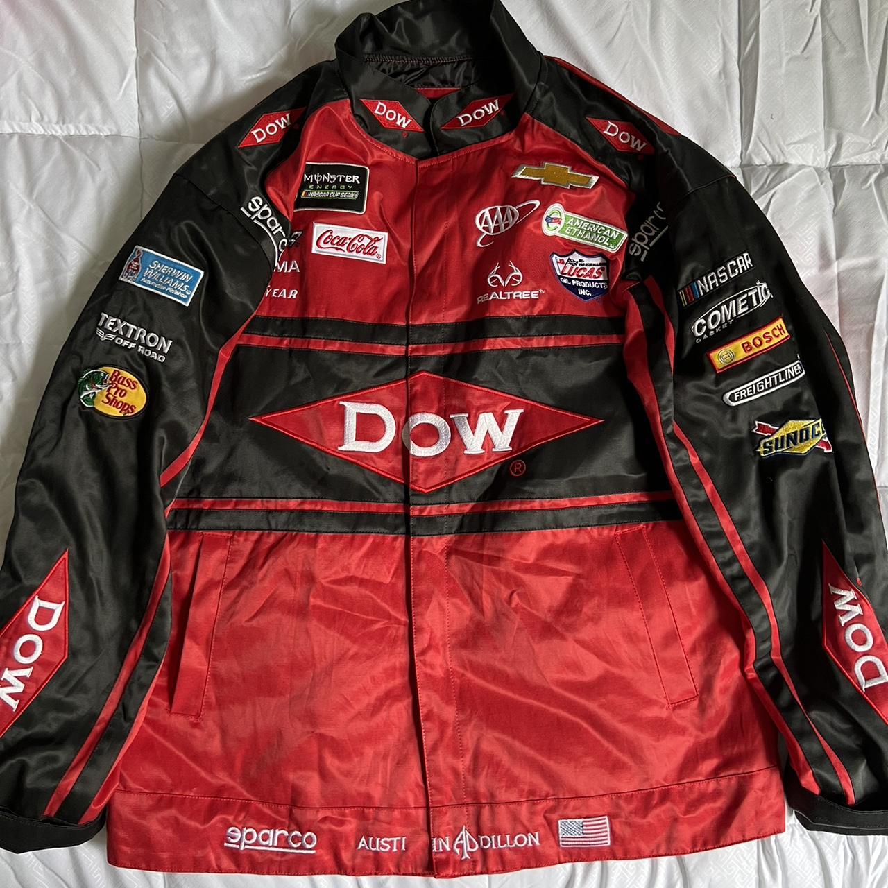 NASCAR Men's Black and Red Jacket | Depop