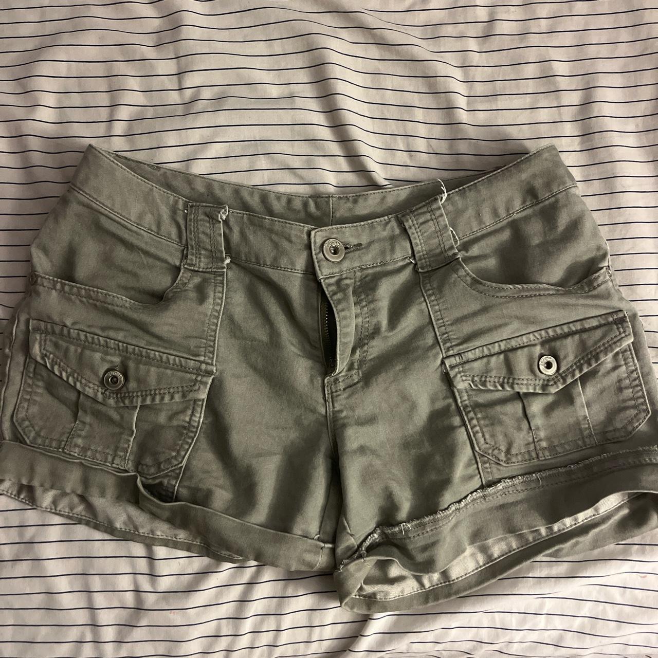 Adorable sage green cargo shorts! Wish i could keep... - Depop
