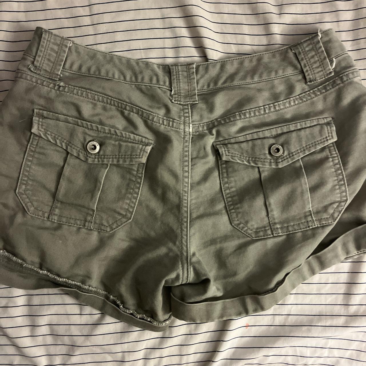 sage green biker shorts