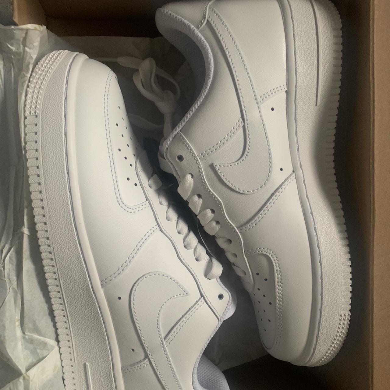 Unworn white air forces ( with box and tags) - Depop