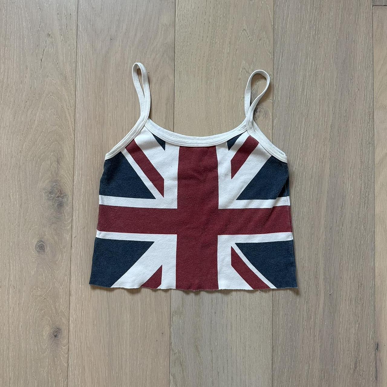 Brandy Melville British Union Jack tank top Depop