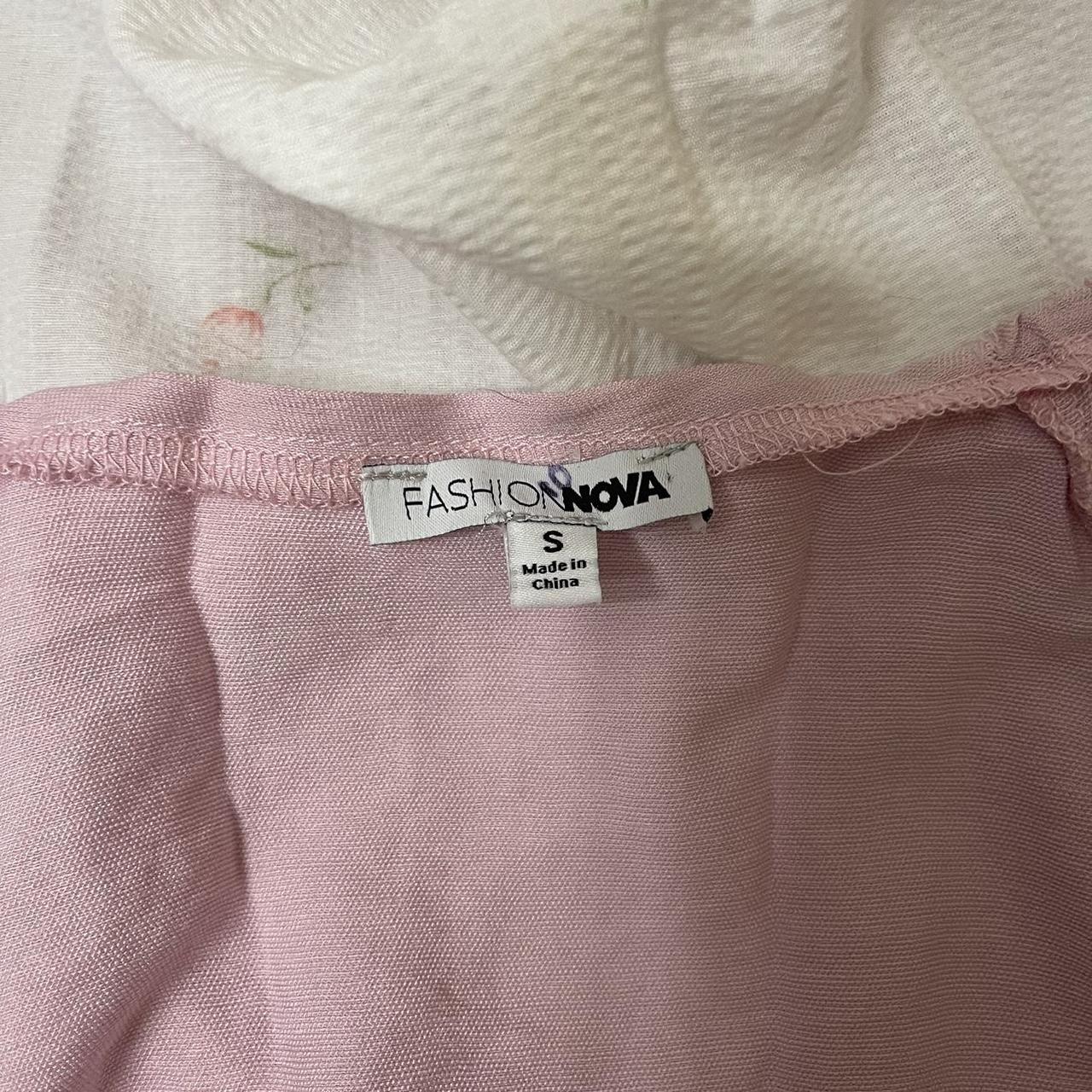 Fashion Nova Women's Pink Blouse Depop