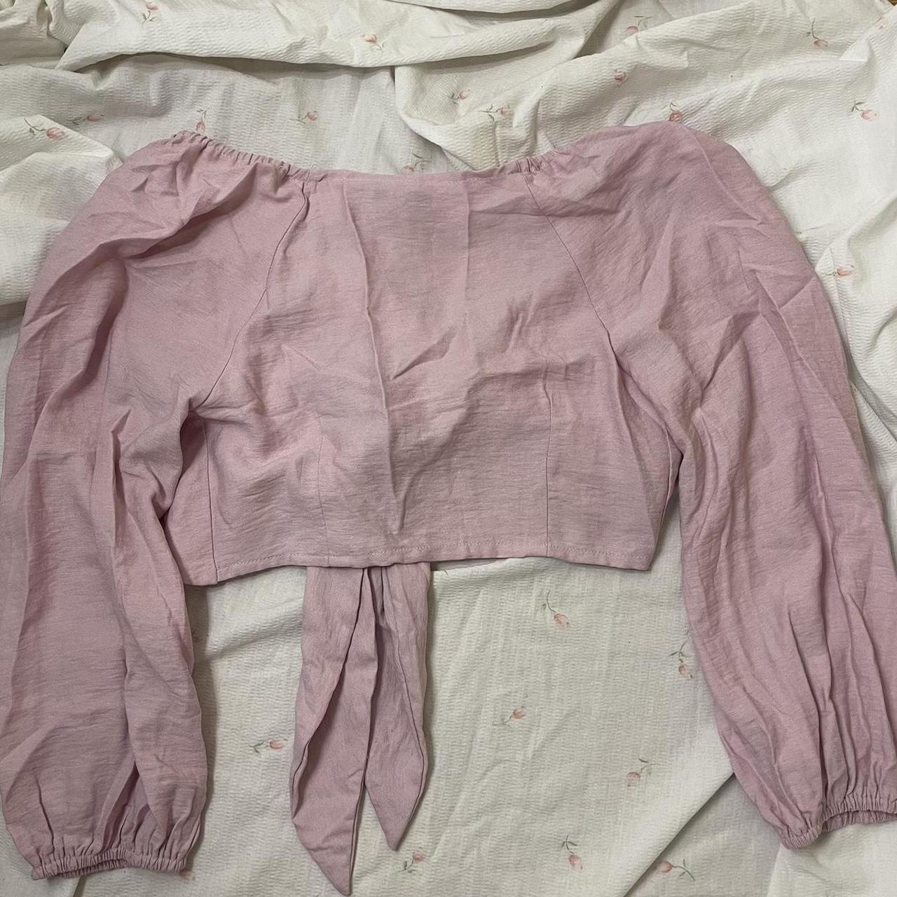 Fashion Nova Women's Pink Blouse Depop