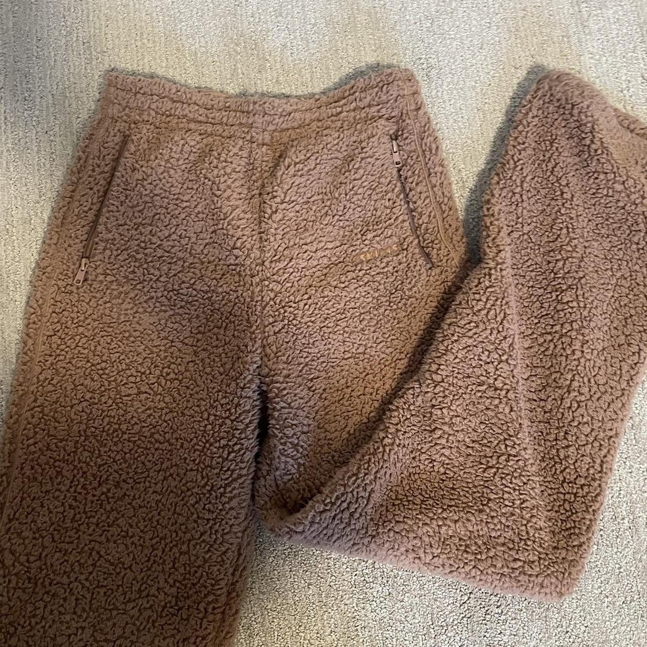 Skims fluffy wide leg sweats So comfy and warm... - Depop