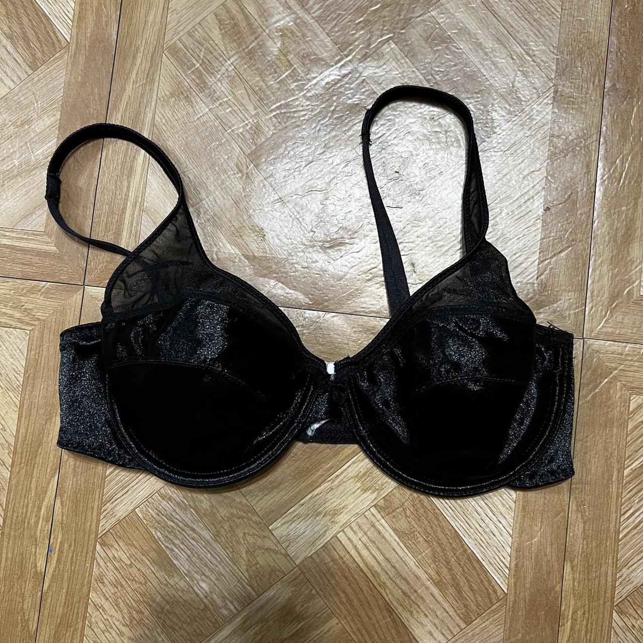 Super sexy vintage black bra Sheer on top with... - Depop