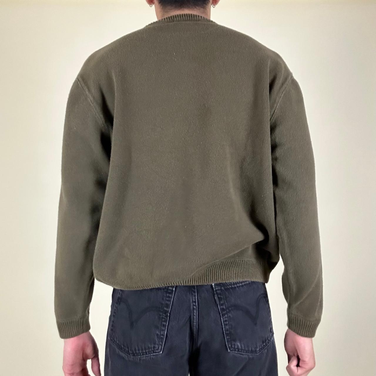 Eddie Bauer Men's Brown and Khaki Jumper | Depop