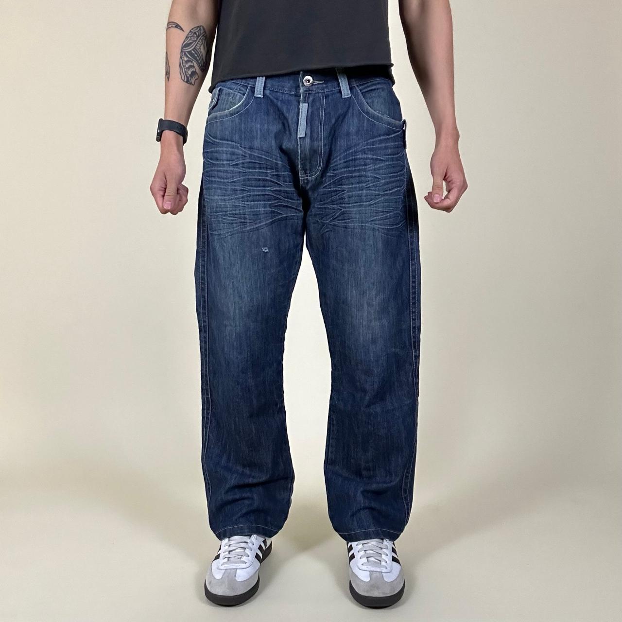 American Vintage Men's Blue Jeans | Depop
