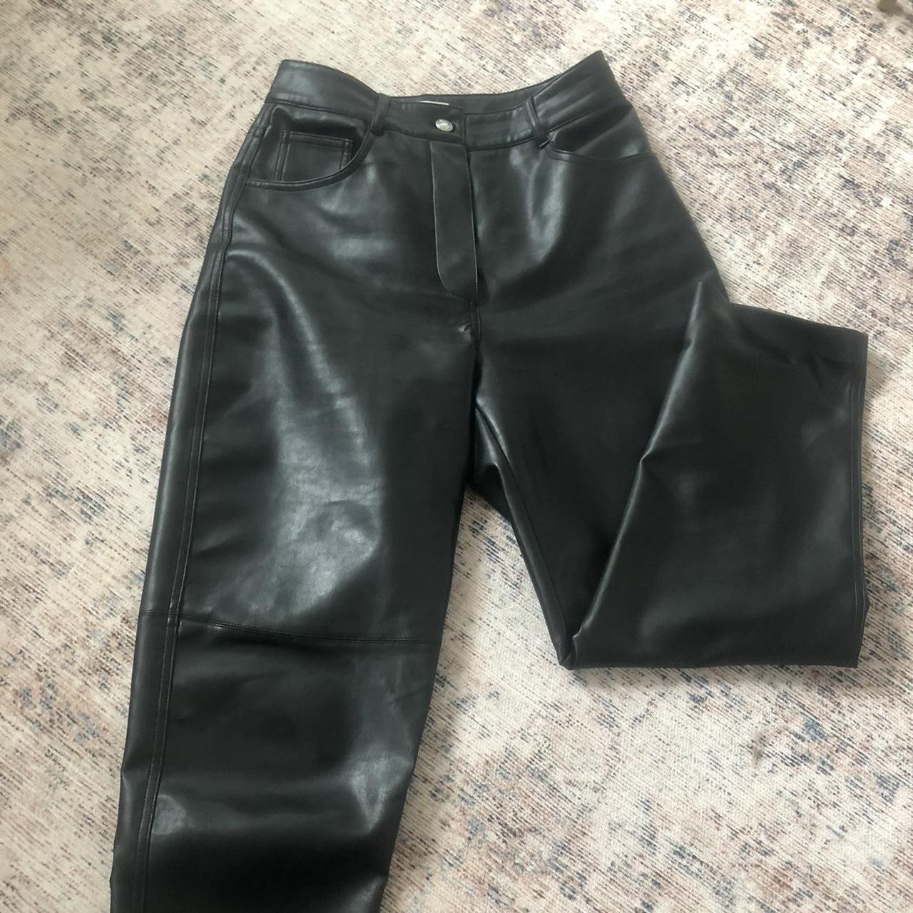 Aritzia Wilfred leather pants in size 4. Straight... - Depop