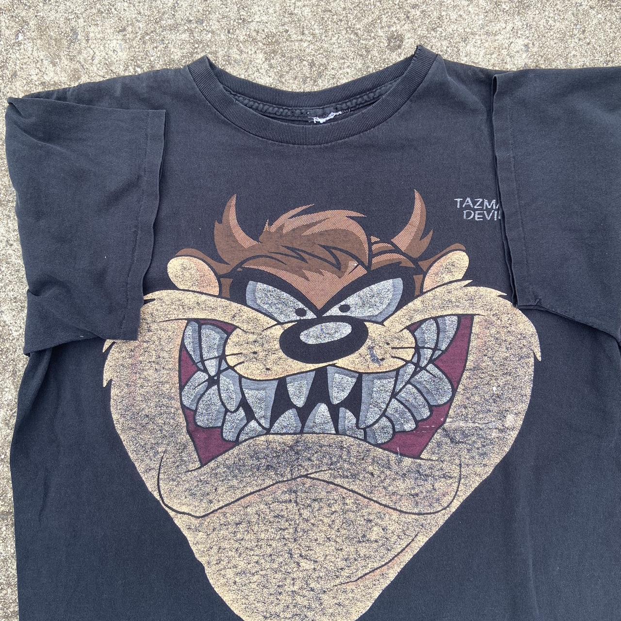 Vintage 1993 taz face tee! Super clean graphic !... - Depop