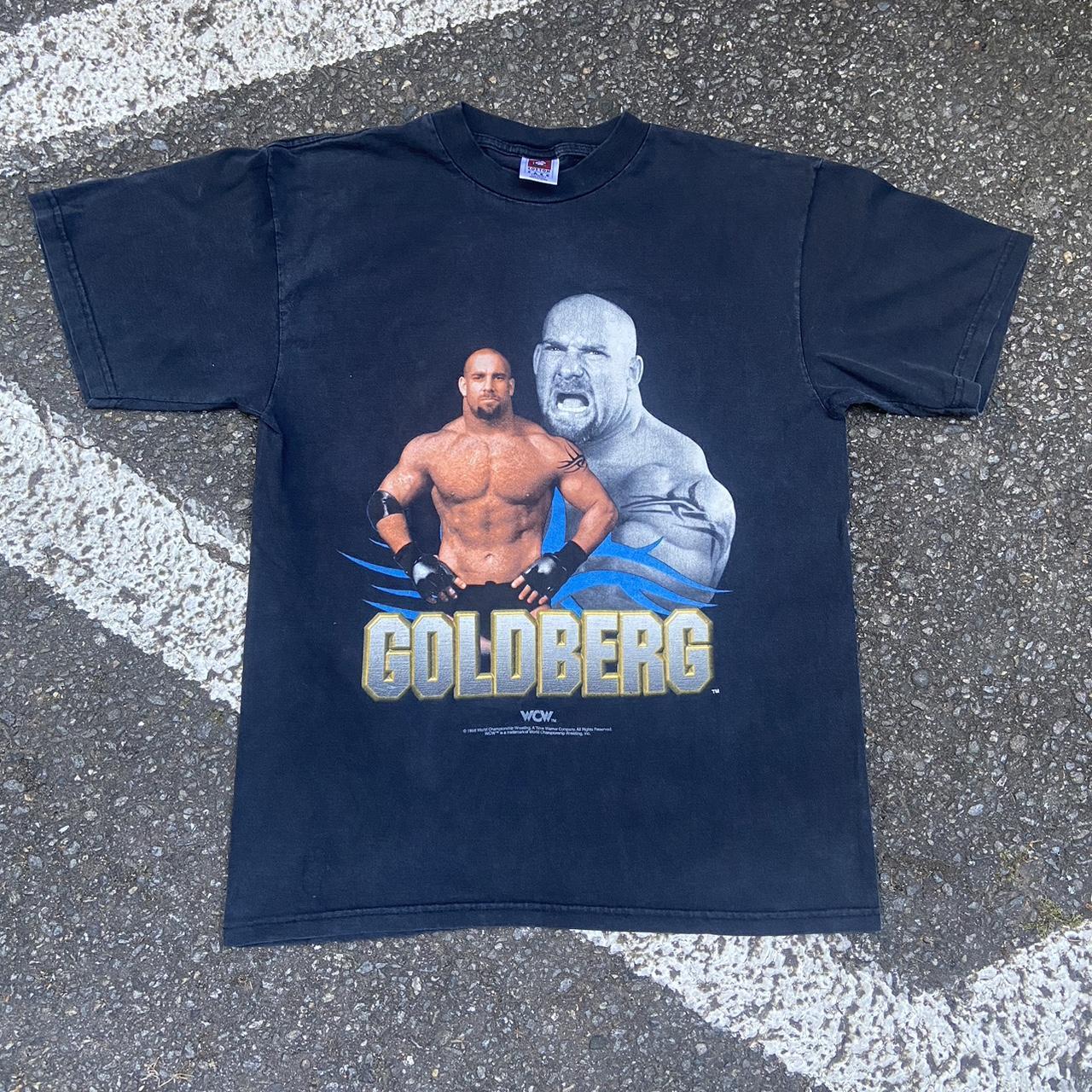 Vintage 1998 Goldberg WWE tee! Super clean... - Depop