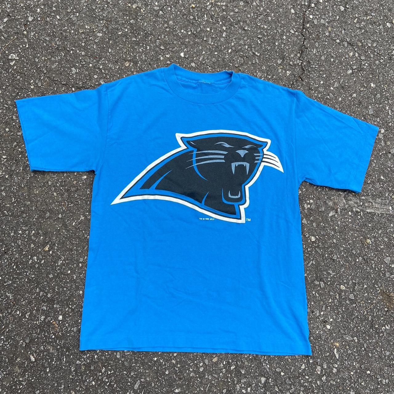 NFL, Shirts, Carolina Panthers Tshirt Mens Small S Black Blue Nfl Team  Apparel New With Tag