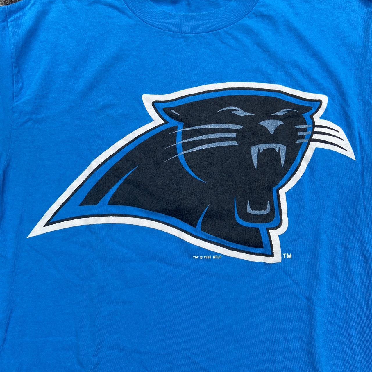 Majestic Vintage Carolina Panthers T-Shirt #carolina - Depop