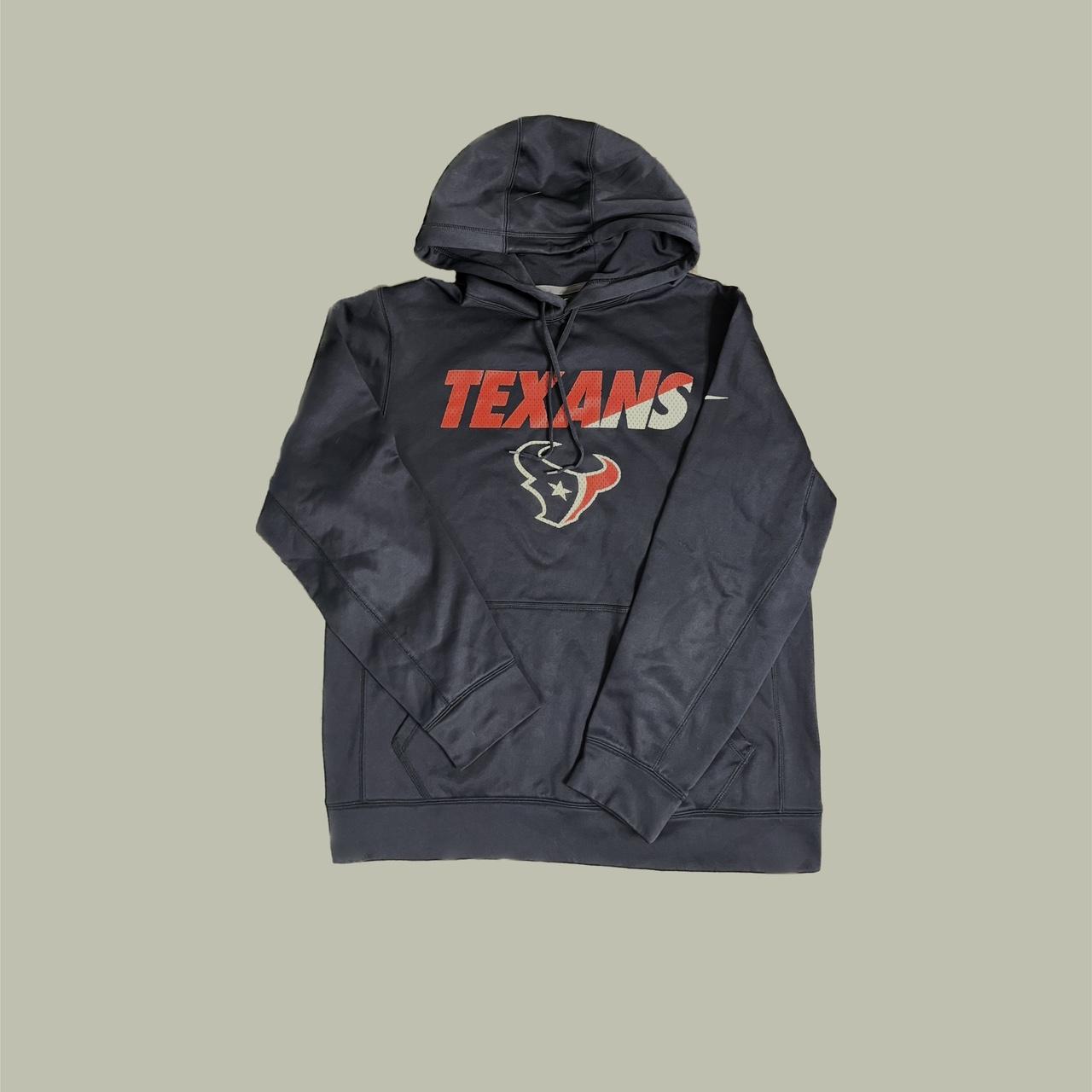 texans x nike graphic hoodie size M dope navy n red - Depop