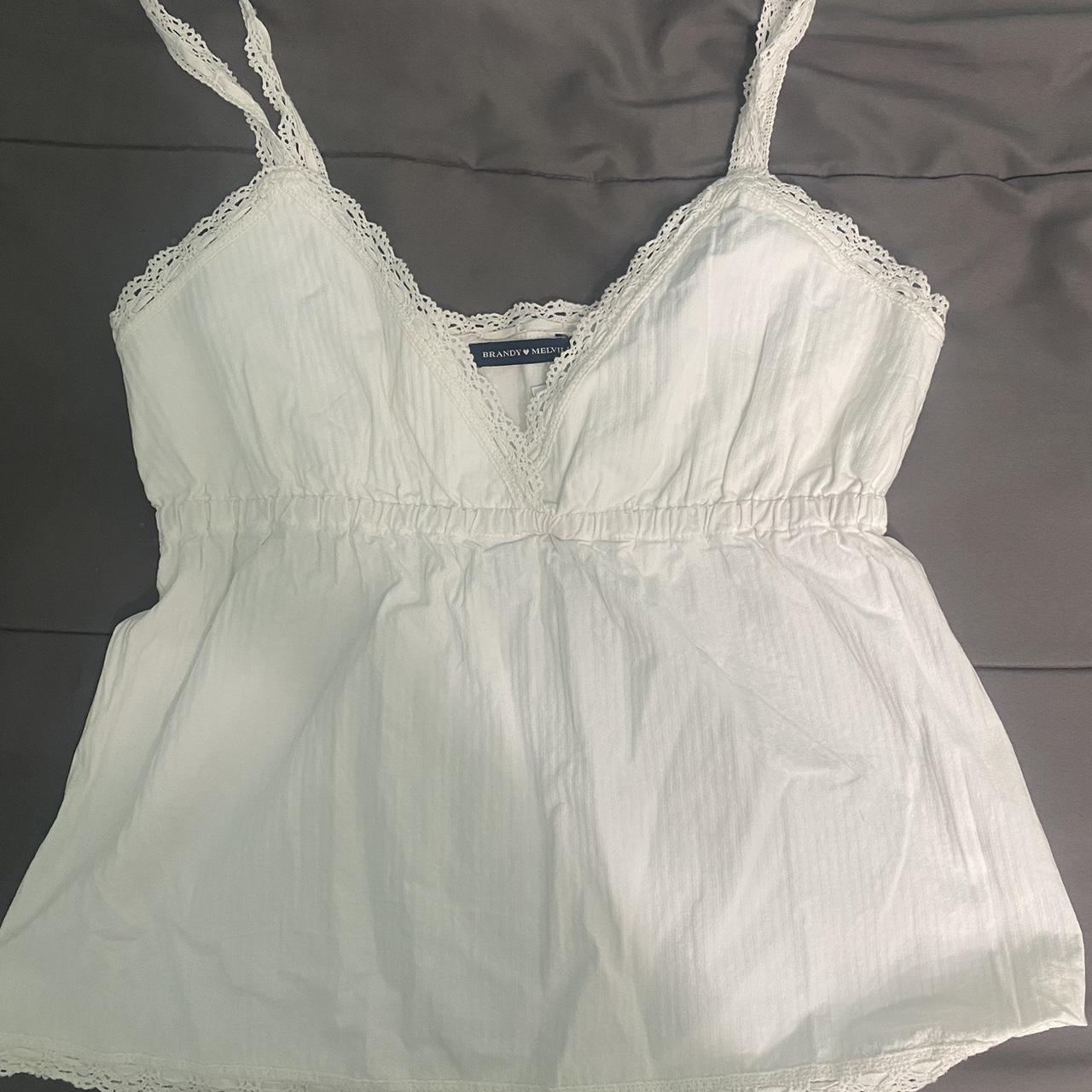 new with tags brandy Melville white babydoll top!... - Depop