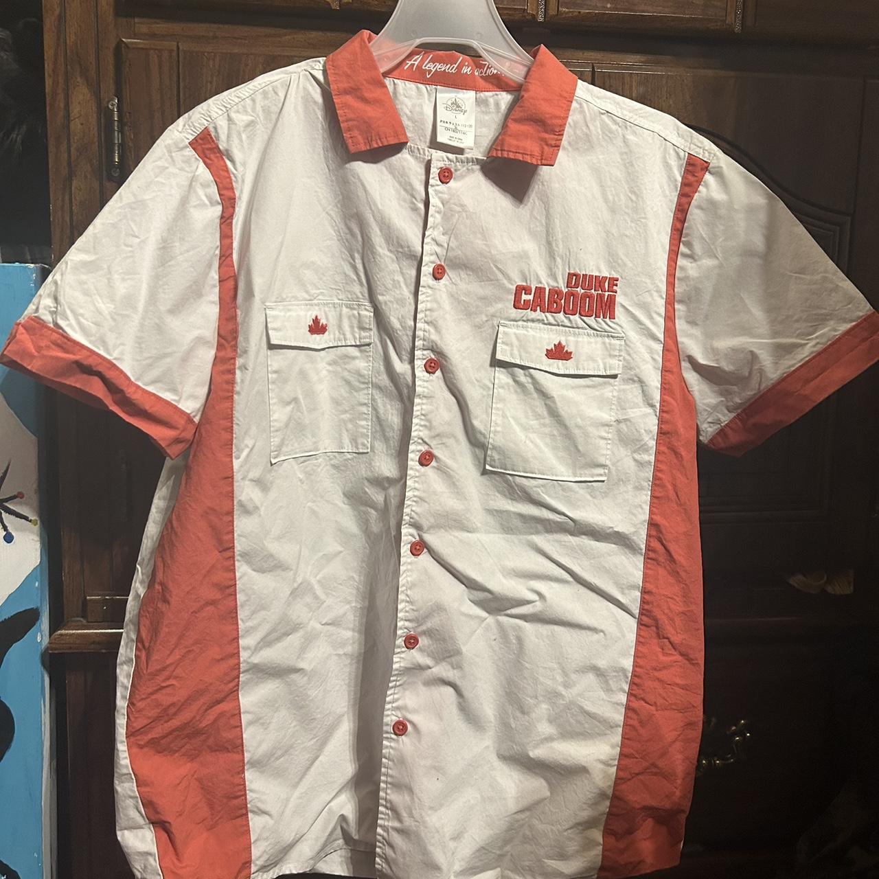 duke caboom button up shirt