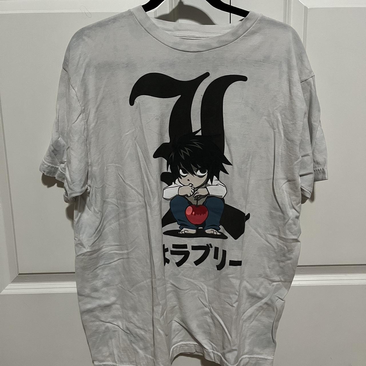 Death Note anime tshirt size L small stain on the... - Depop