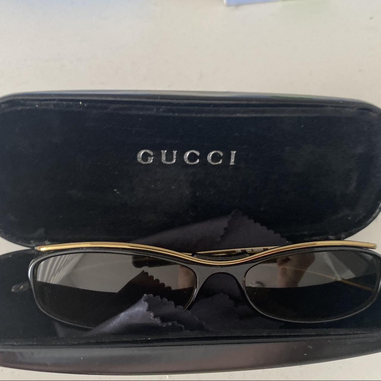 Gucci Red Velvet Sunglass Glasses Case Thank You - Depop