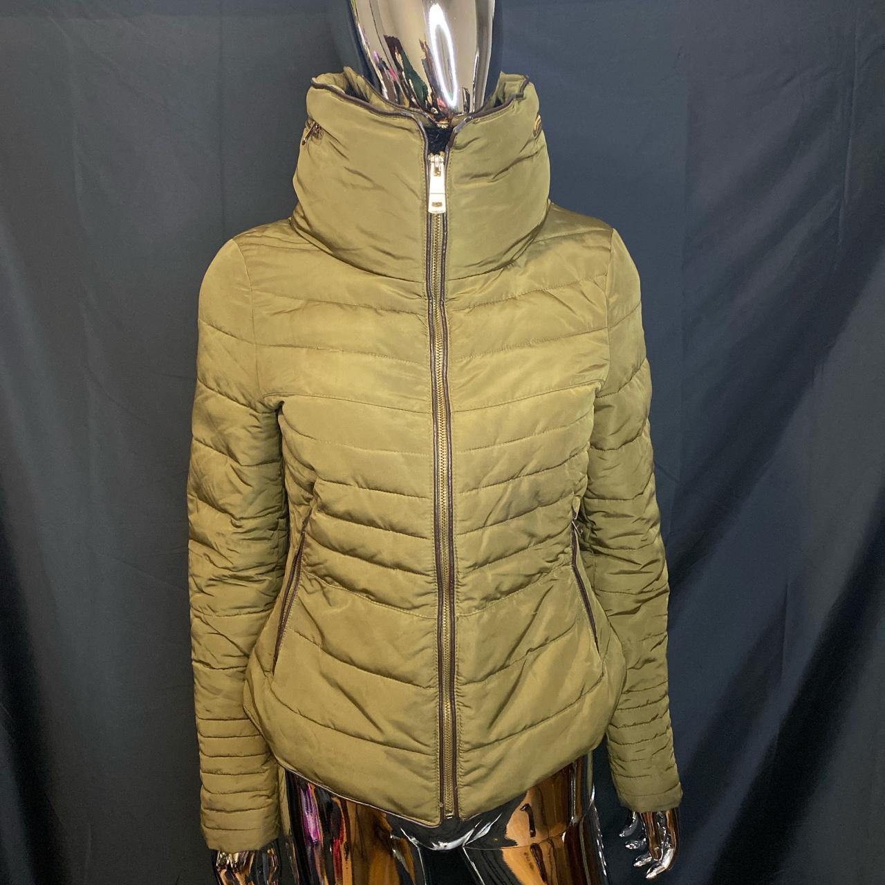 Hooded Jacket Zara Mustard Yellow Puffer Jacket Yellow Bubble Coat