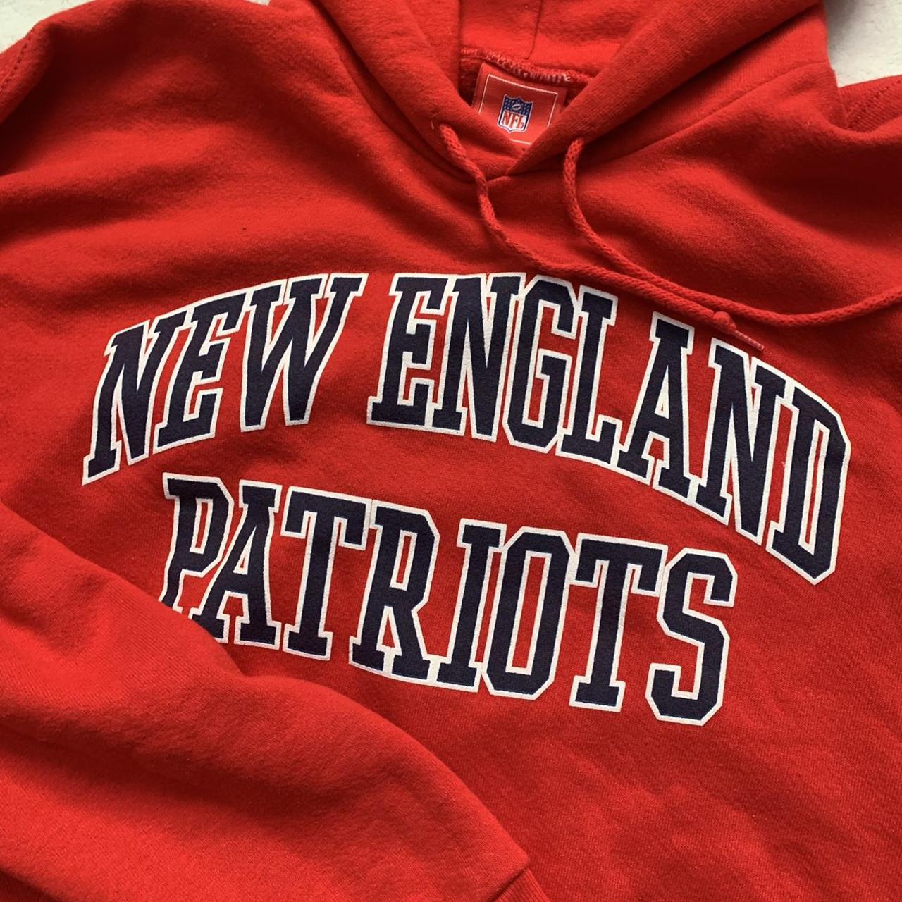 New England patriots hoodie Size: M Condition: - Depop